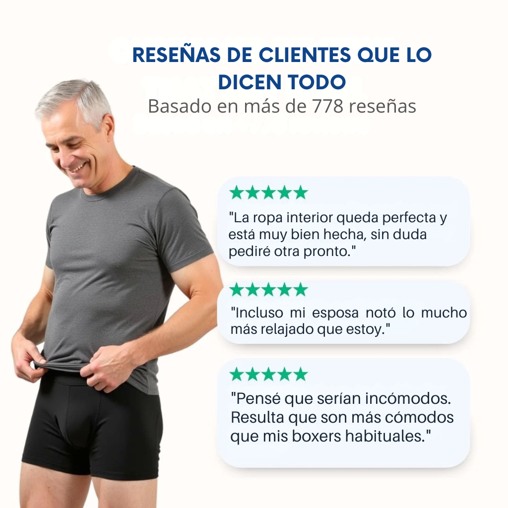 Boxers para Incontinencia Masculina Ultra Absorbentes